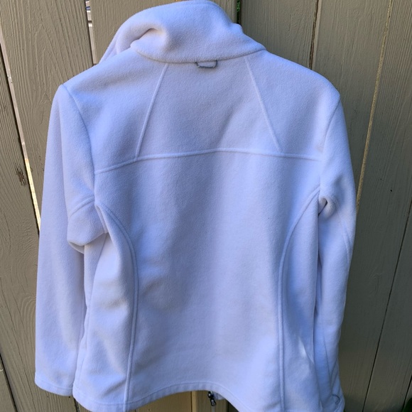 White Columbia Fleece Zip Up - Picture 2 of 2
